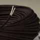 Wooden lamp, recent fabric cable 200 cm, pagoda lampshade