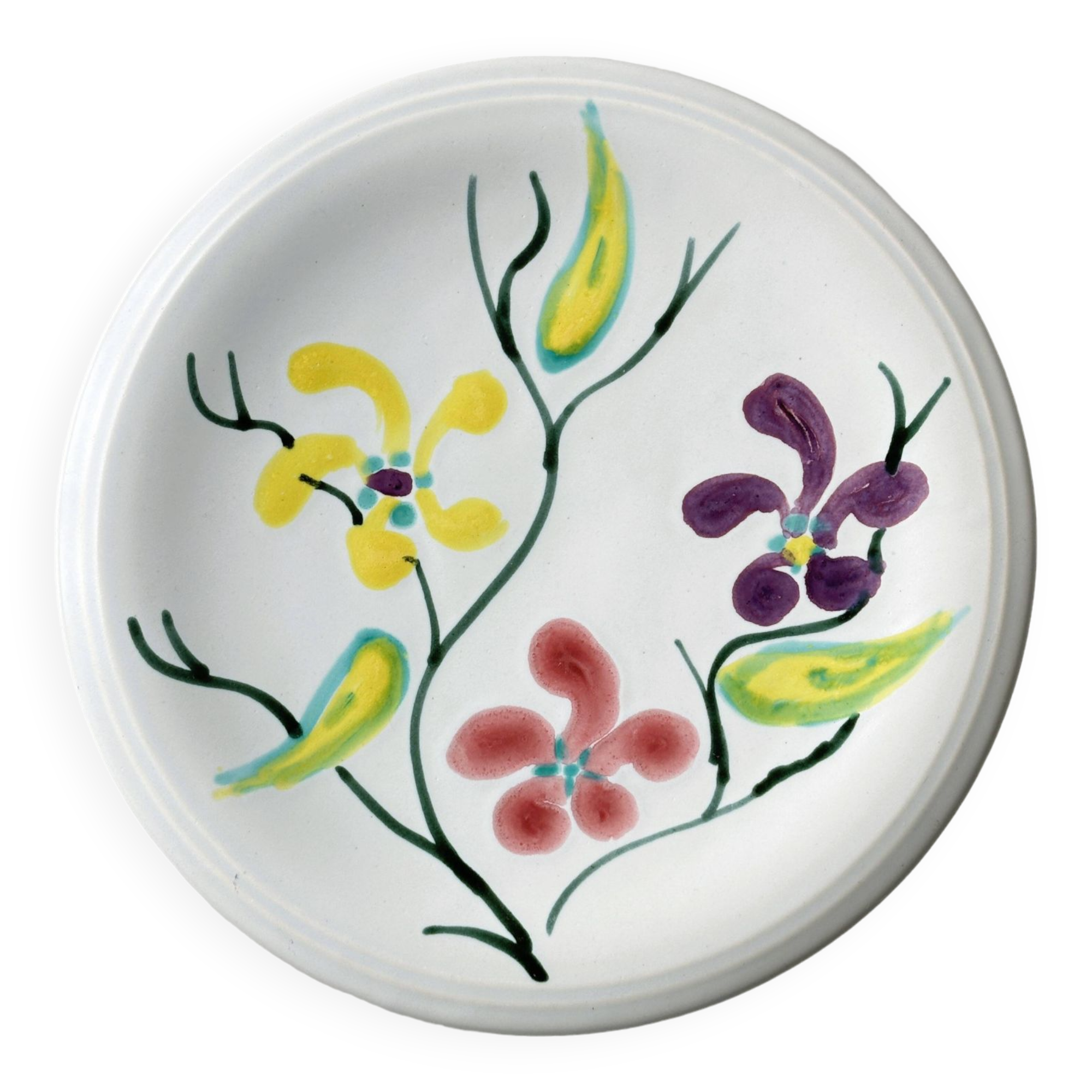 Hand painted pie dish.