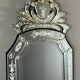 Venetian mirror engraved with floral decoration, 20th century