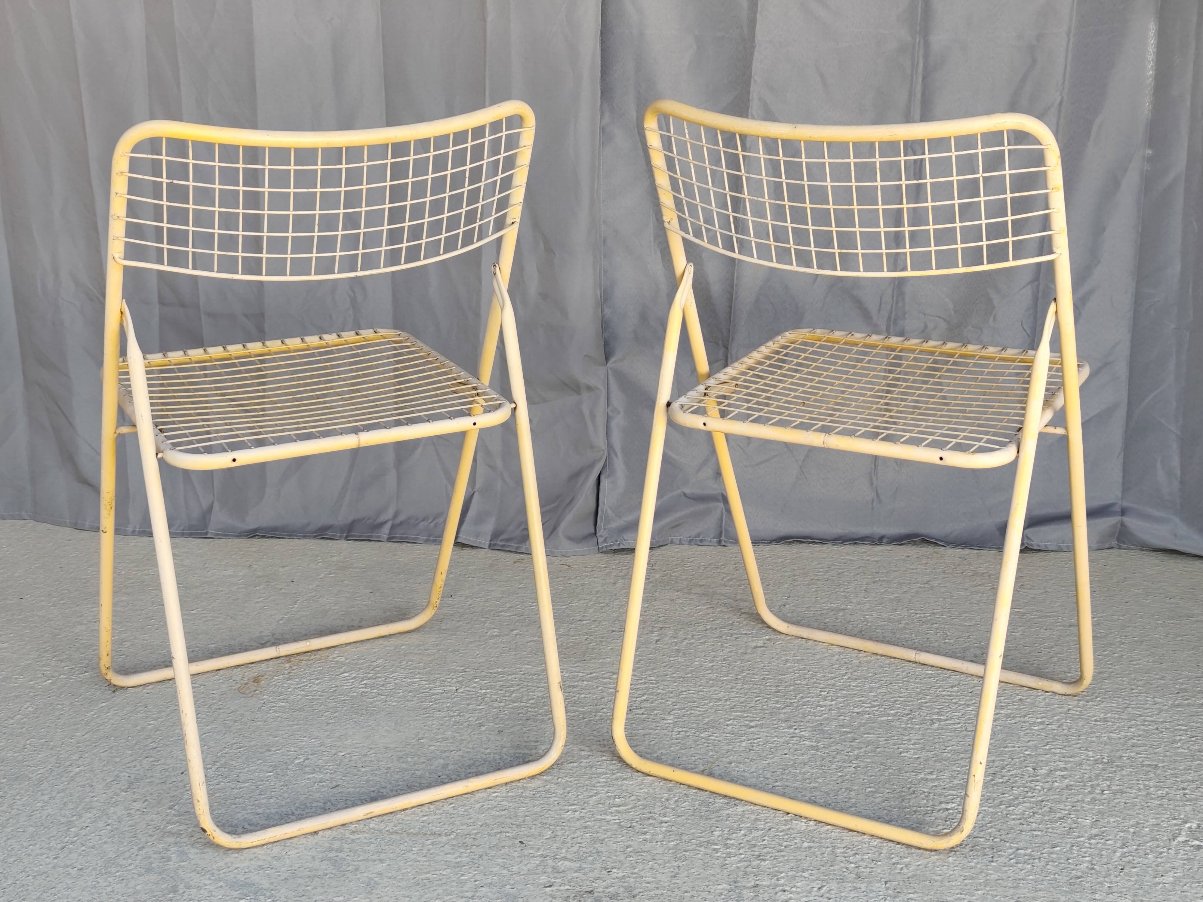 Pair of vintage folding chairs by Niels Gammelgaard