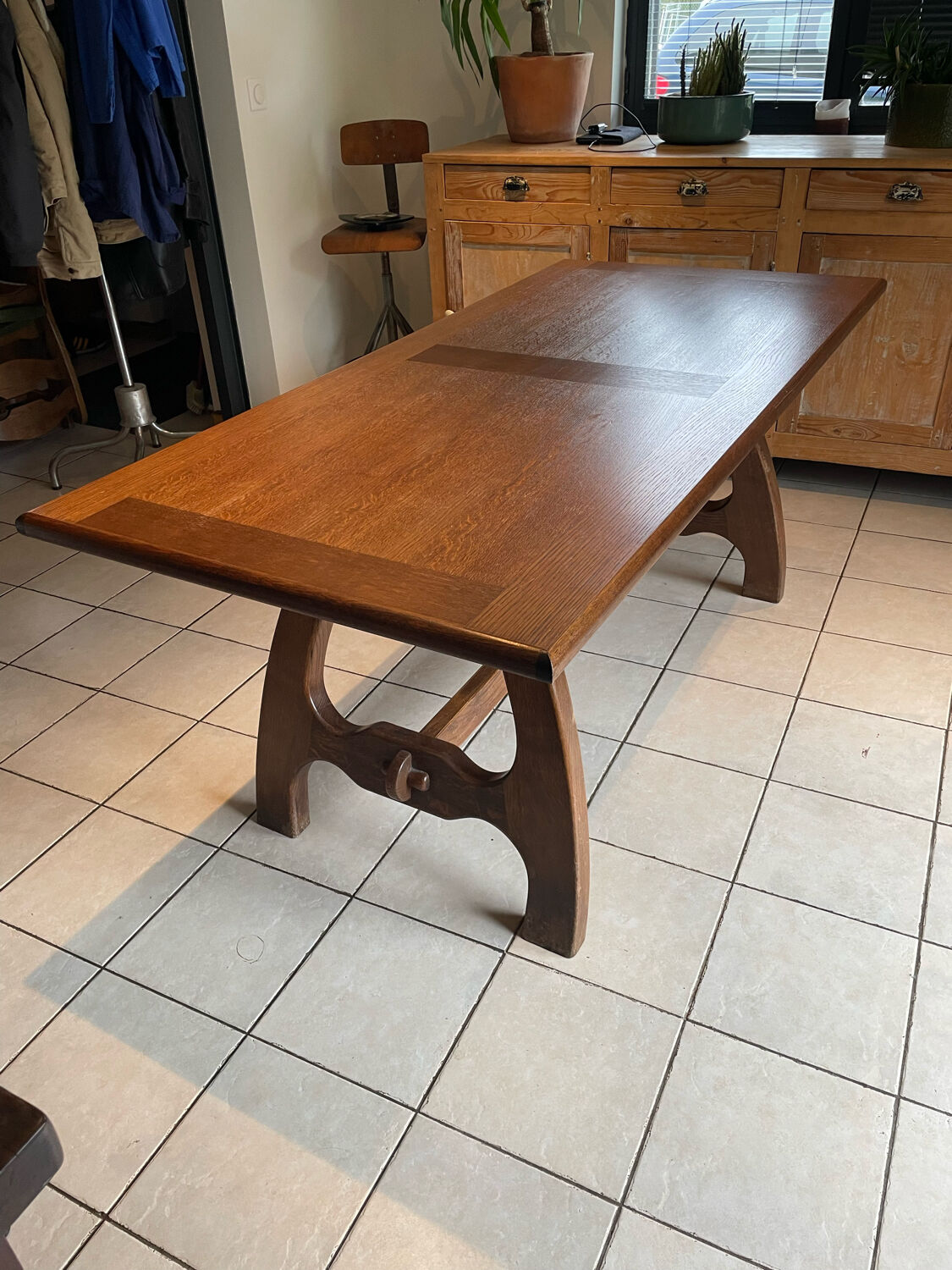 Neoclassical style farmhouse table dlg Guillerme et chambron 60/70