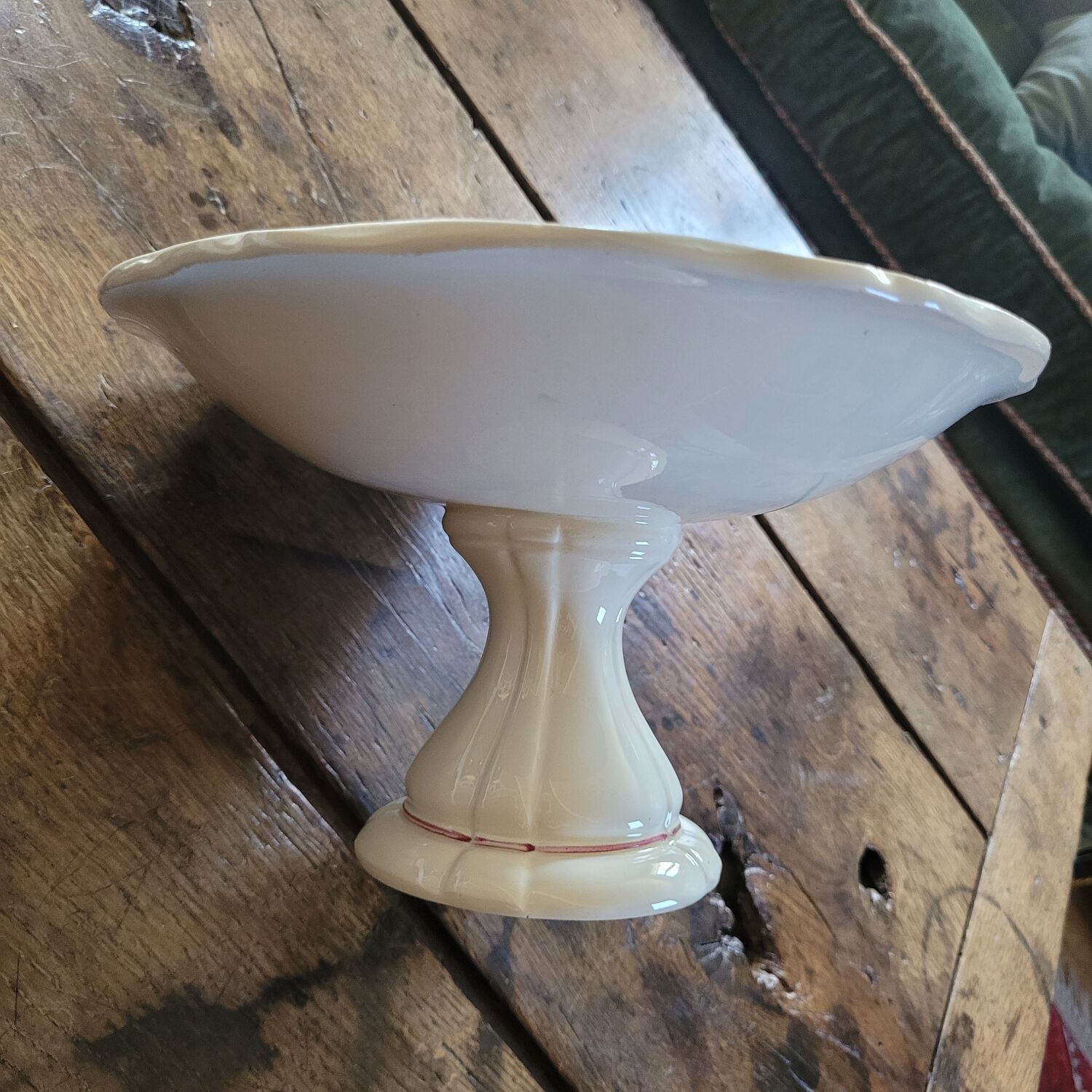 Rustic Compote Dish Digoin Sarreguemines 1930