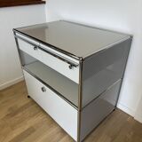 USM Haller chest of drawers in light grey