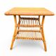 Audoux Minnet style 60's rattan bedside table