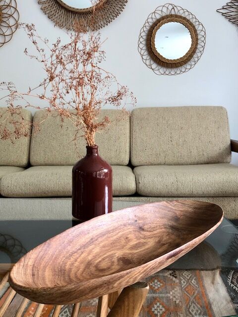 Exotic wood panière