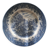 Churchill England porcelain dinner plate. Currier & Ives Harvest Pattern