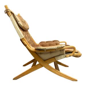fauteuil cuir design - 1960