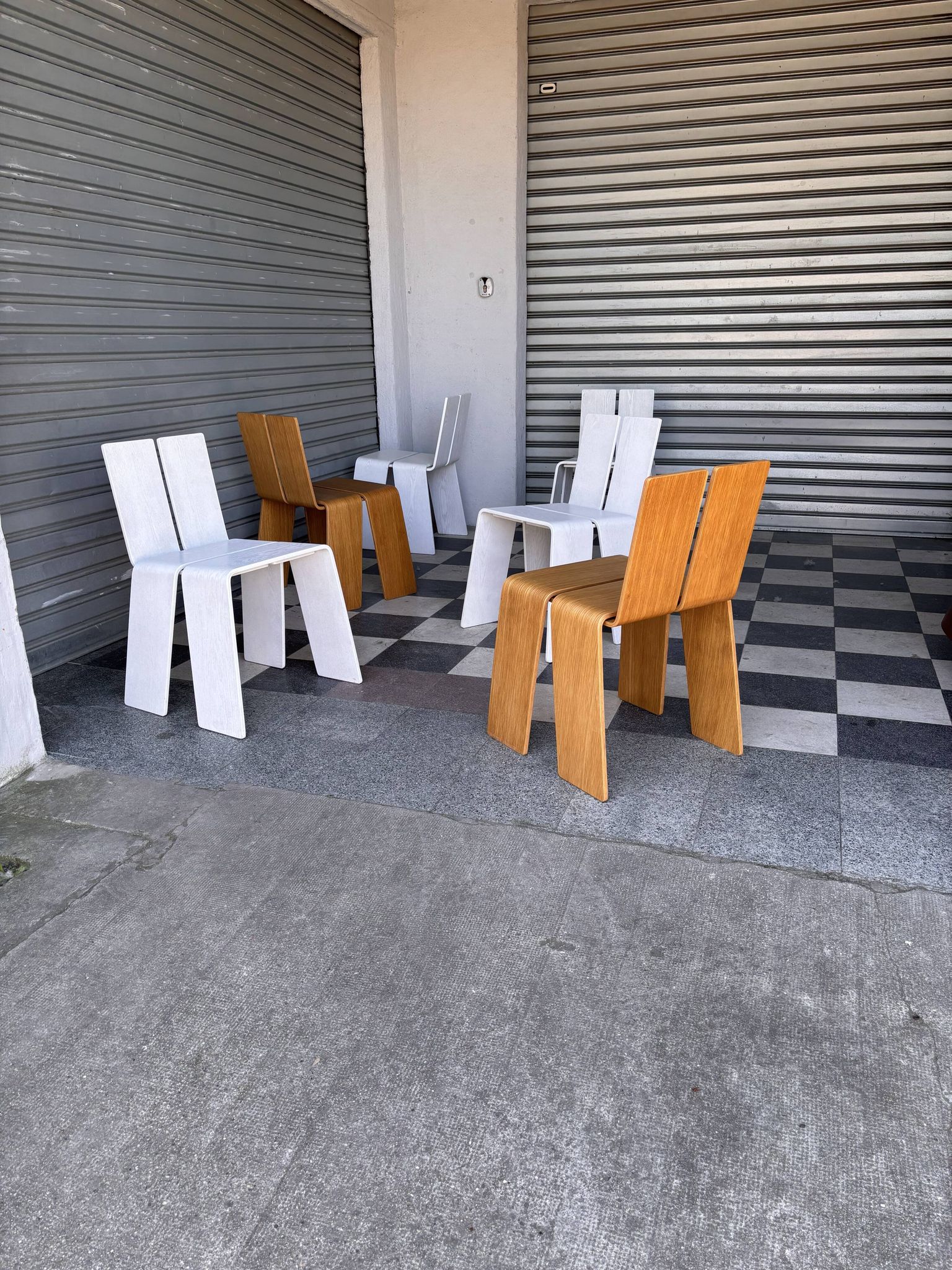 Set de 6 chaises au design danois Kibisi