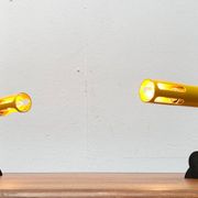 Lampes de table modèle C 452 de l'ère spatiale postmoderne italienne du milieu du siècle, 1960, lot de 2