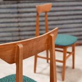 Set of 4 Chairs Drevotex Emerald Green