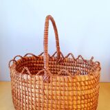 Straw basket, folk art 1950.