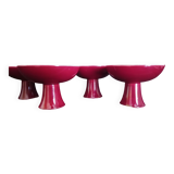 Set of 4 foot cups in Sèvres ceramic