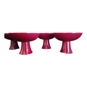 Set of 4 foot cups in Sèvres ceramic