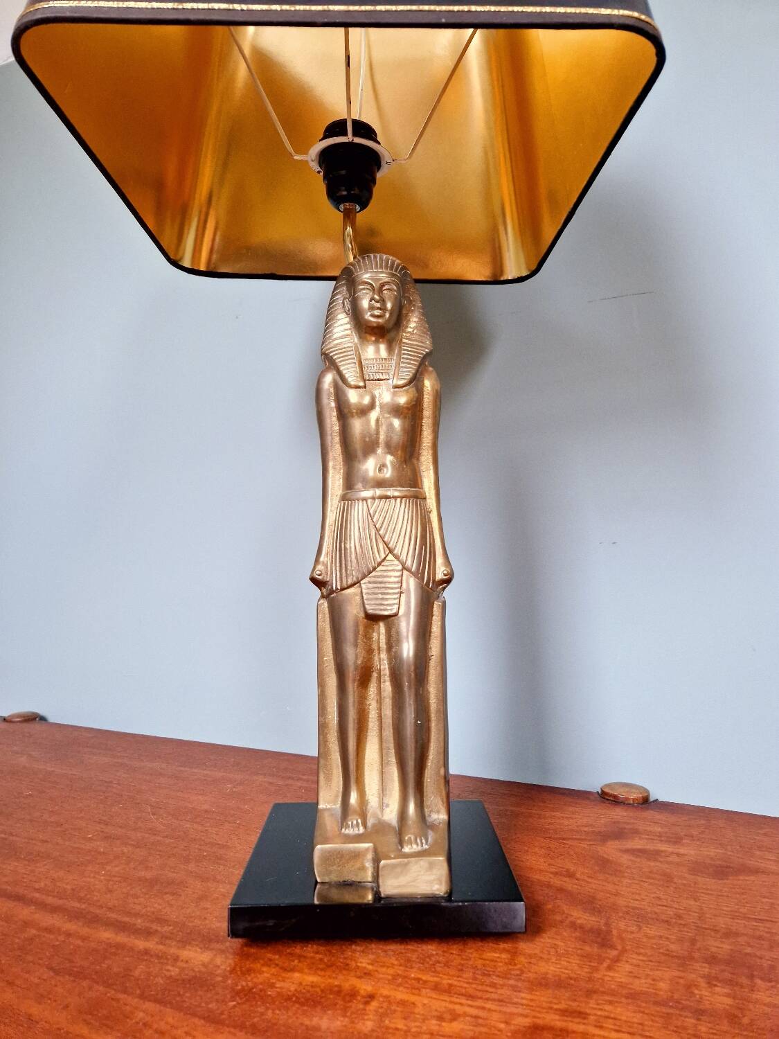 Egyptian table lamp, Hollywood Regency style, 1970