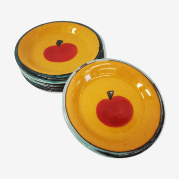 Pack of 6 plates dessert apple St Clement