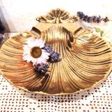 Solid brass scallop / pocket tray / ashtray/