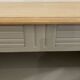 Ash Grey Art Deco Open Sideboard