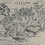 Map of Denmark and Iceland c1869 Keith Johnston Royal Atlas Hand coloured