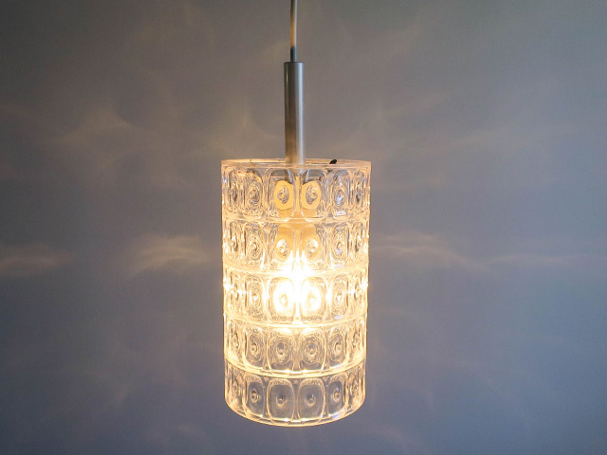 Suspension Erco en plexiglas 1970