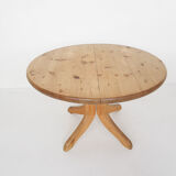Large pinewood extendable dining table1970's