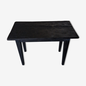 Burnt wood coffee table