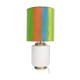 Vintage encased glass table lamp with three-lighting options, italy