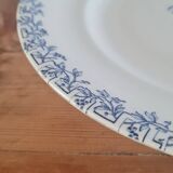 Flat serving compotier in iron earth