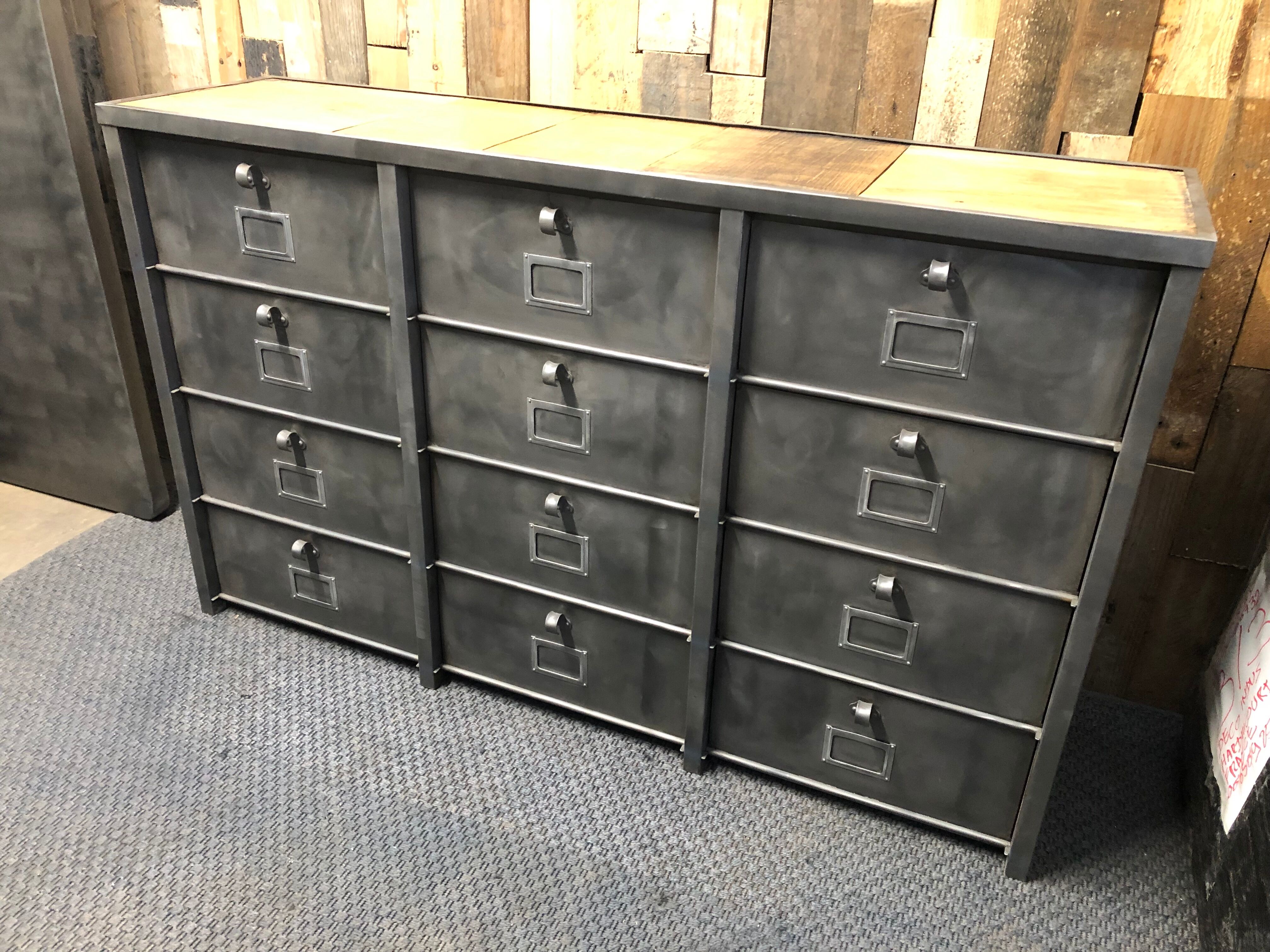 Valve cabinet industrial shoes 12 valves STRAFOR metal wood