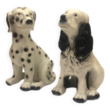 Pair of ceramic dogs