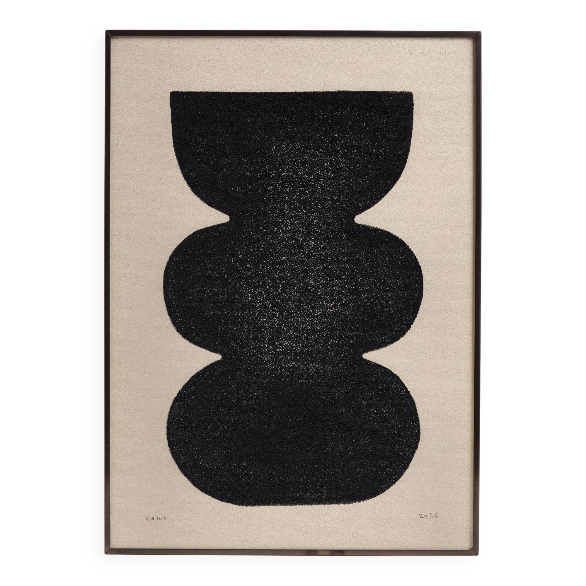 art print after an abstract painting signed Eawy