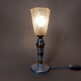 Lampe de chevet en aluminium et laiton 1930/1940