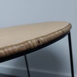 Rattan and metal coffee table, side table