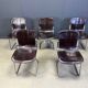 Vintage dining chairs by Willy Rizzo for Cidue, set of 5, 1970s