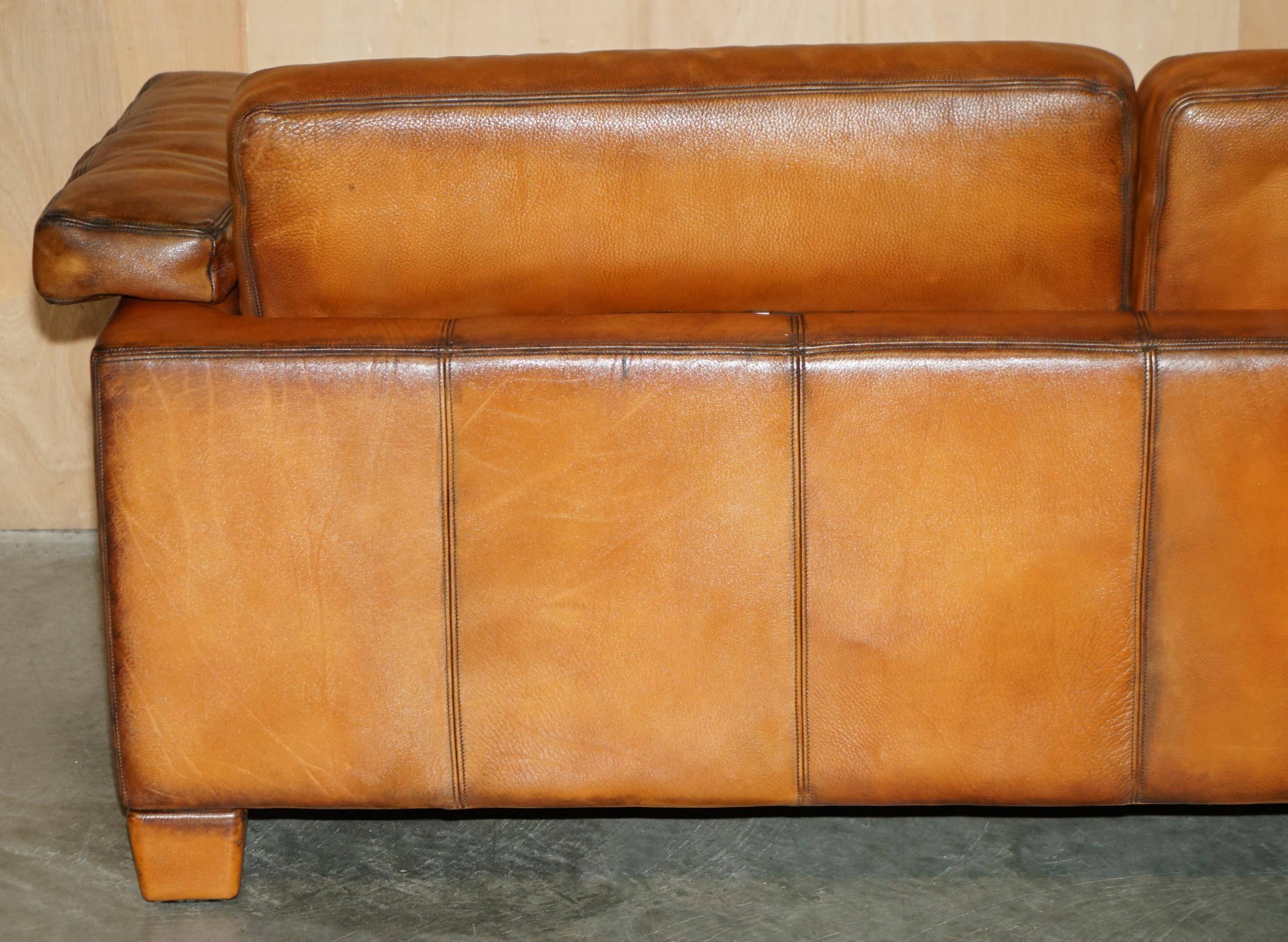 Three-seater sofa De Sede DS17 in restored leather.