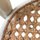 Caned bistro chair