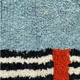 Handmade pure wool Berber rug size 2/3 m