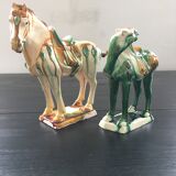 Pair of ceramic horses