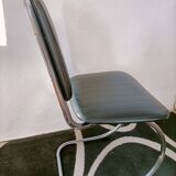 Seventies leatherette cantilever chair