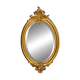 Petit Miroir En Bois Et Stuc Doré à La Feuille, XIXème