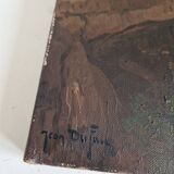 Tableau, huile sur toile signé Jean Dufau, XIXème s.