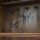 Unique late 18th / early 19th century book / buffet / shelving cabinet with a beautifully weathered patina