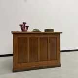 Oak and veneer counter or desk