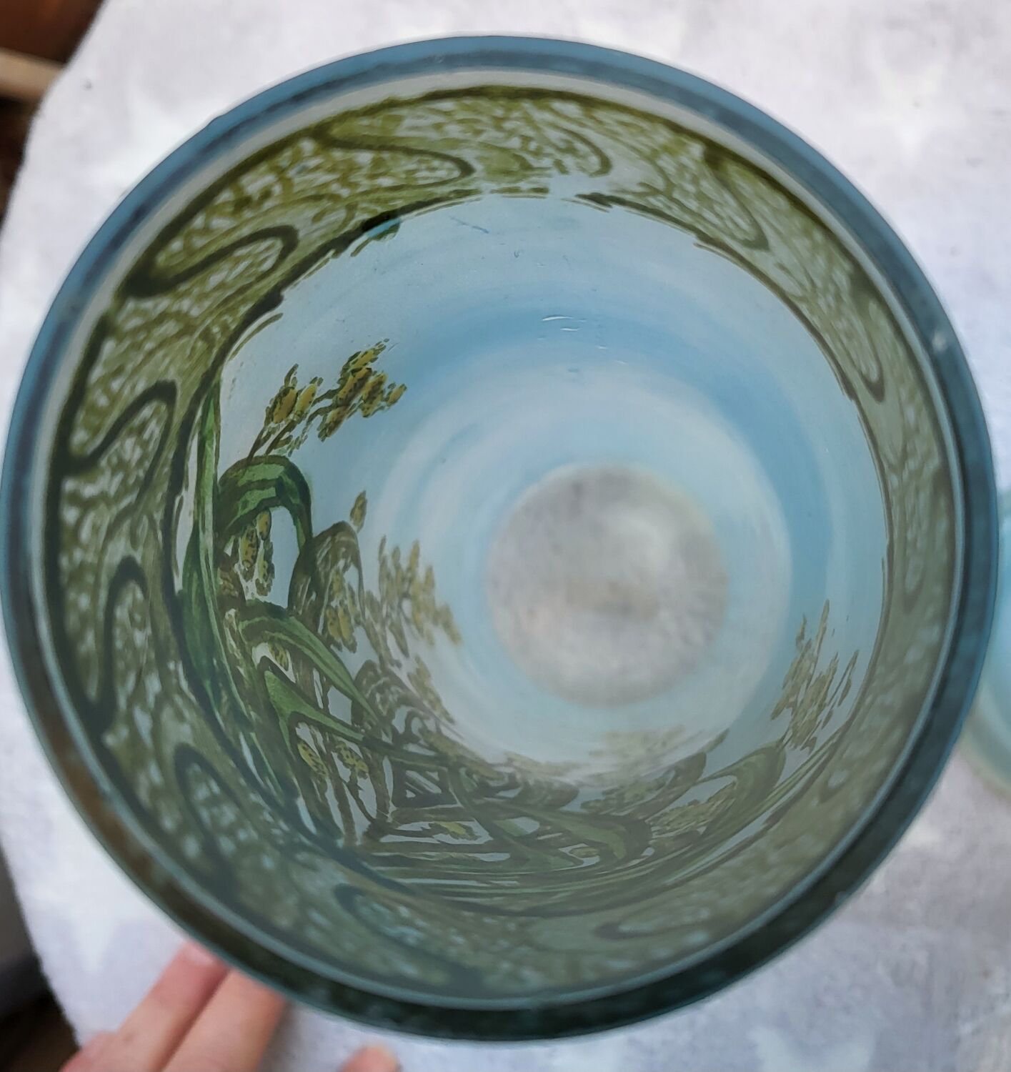 Pair of Legras art nouveau vases