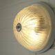 Vintage sconces set of 2 ceiling flush mount lights ice glass Austria 1970s