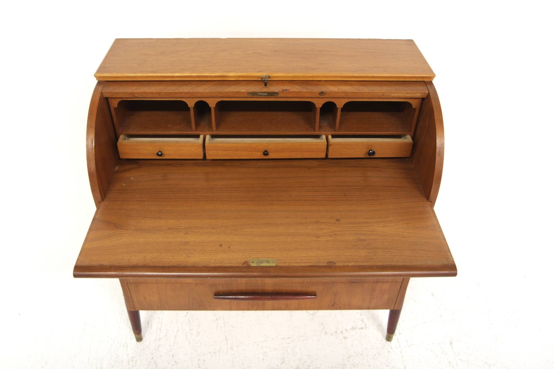 Secrétaire scandinave en teck, Bröderna Gustafssons, Suède, 19