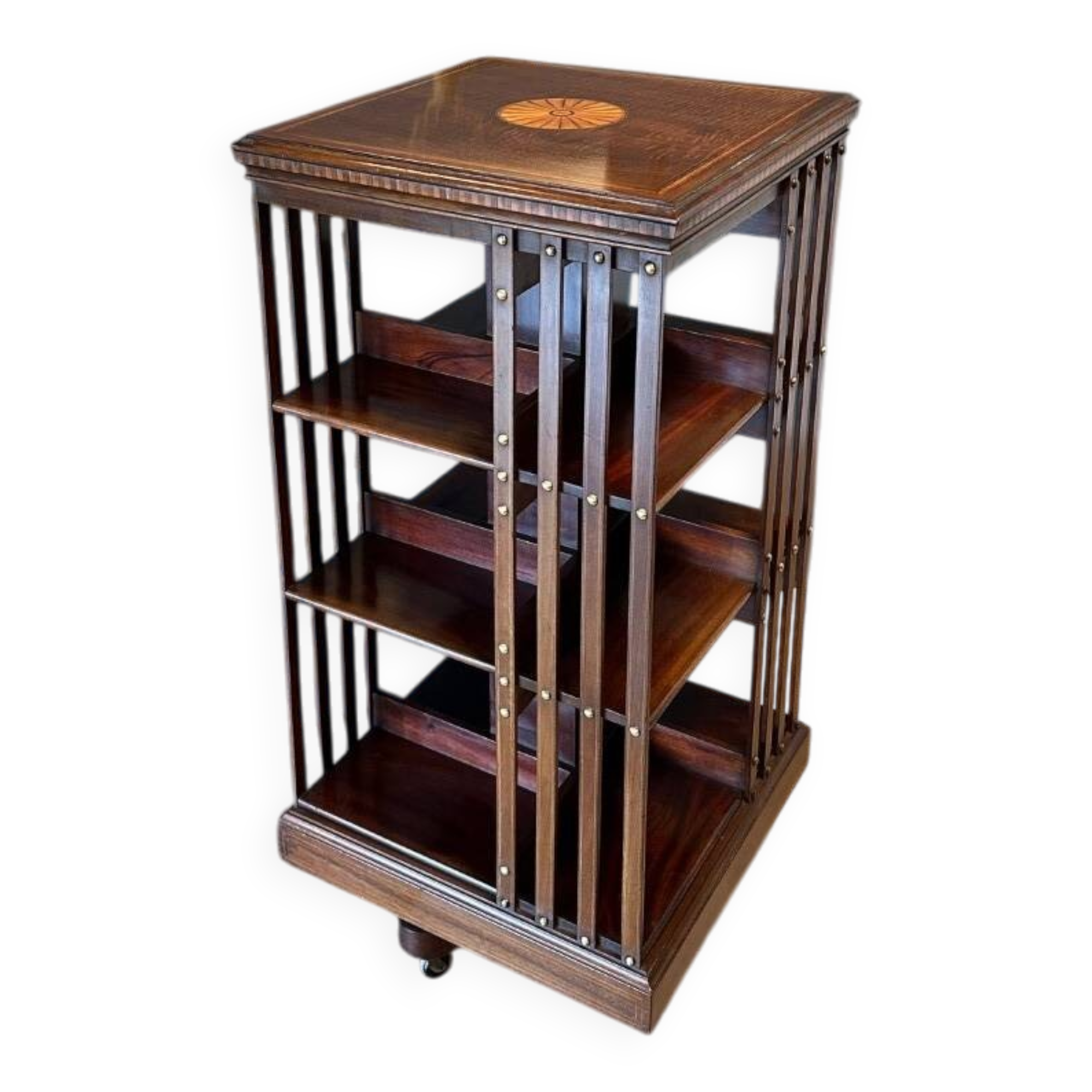 Antique revolving bookcase
