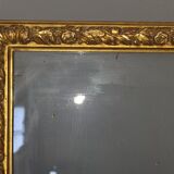 Nineteenth century frame gilded stucco wood decoration of roses 34x27 foliage 30.8x24.2 cm SB