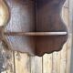 Old corner shelf in solid oak