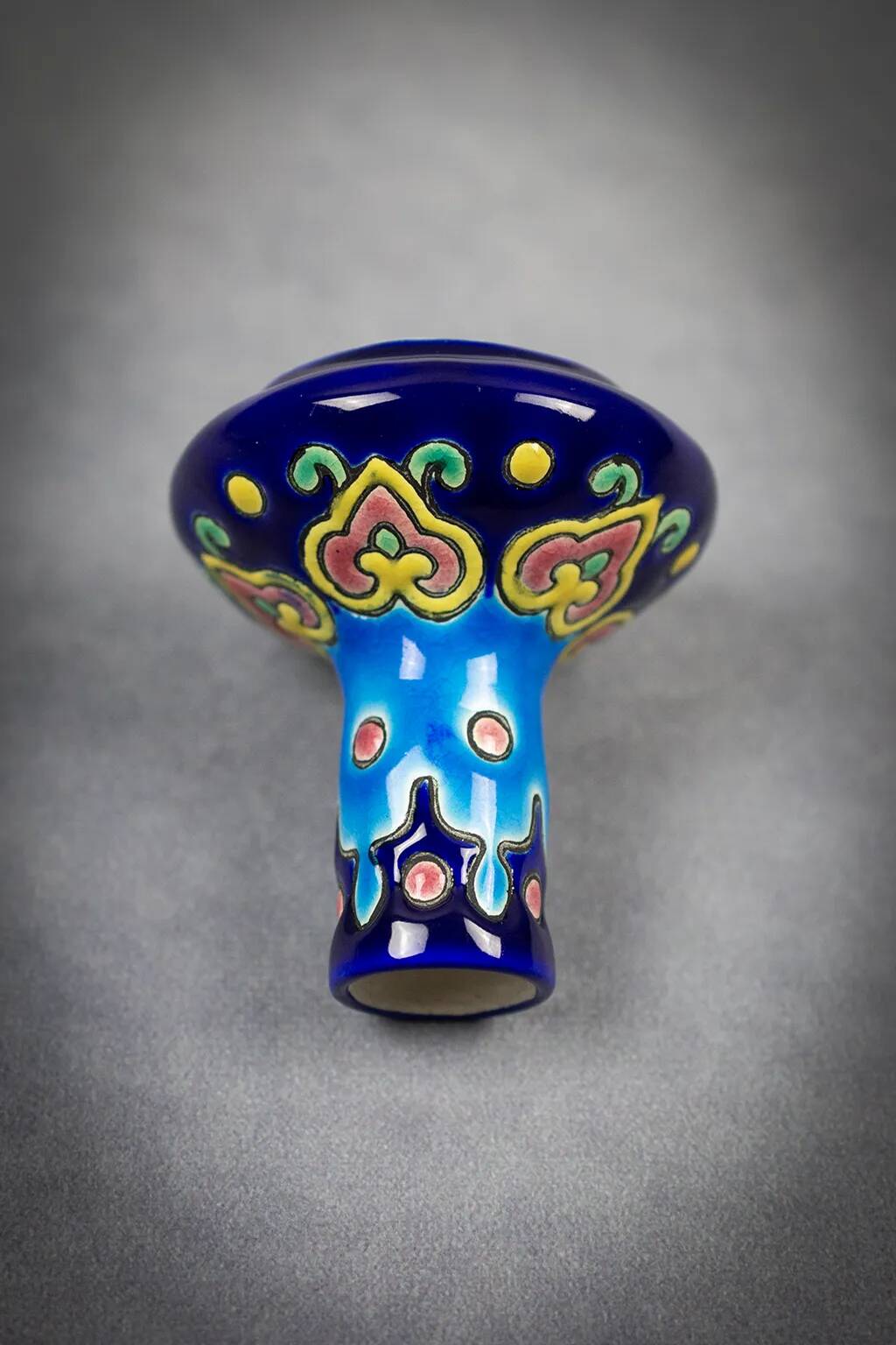 Vase miniature en émaux de Longwy – Style Art Déco