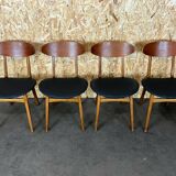 4 teak chairs